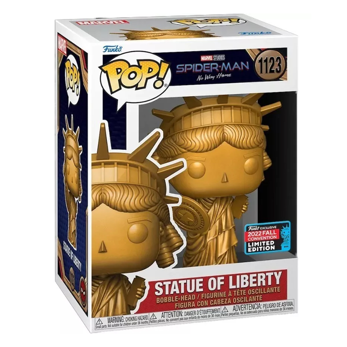 Funko Spider-man #1123 Statue Of Liberty Ny Comic Con Limite.