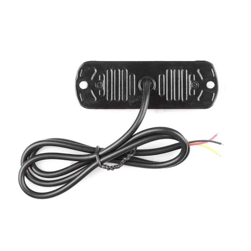 Luz estroboscópica azul advertencia coche camión moto barra de luz intermitente 12V 4 Led faro foco