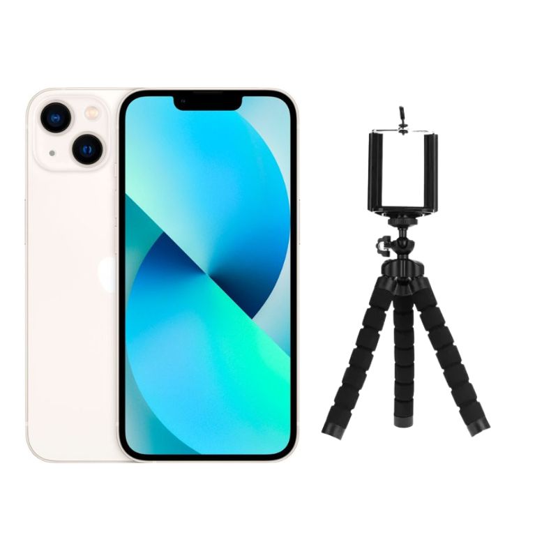 iPhone 13 256GB Blanco Reacondicionado Grado A + Trípode
