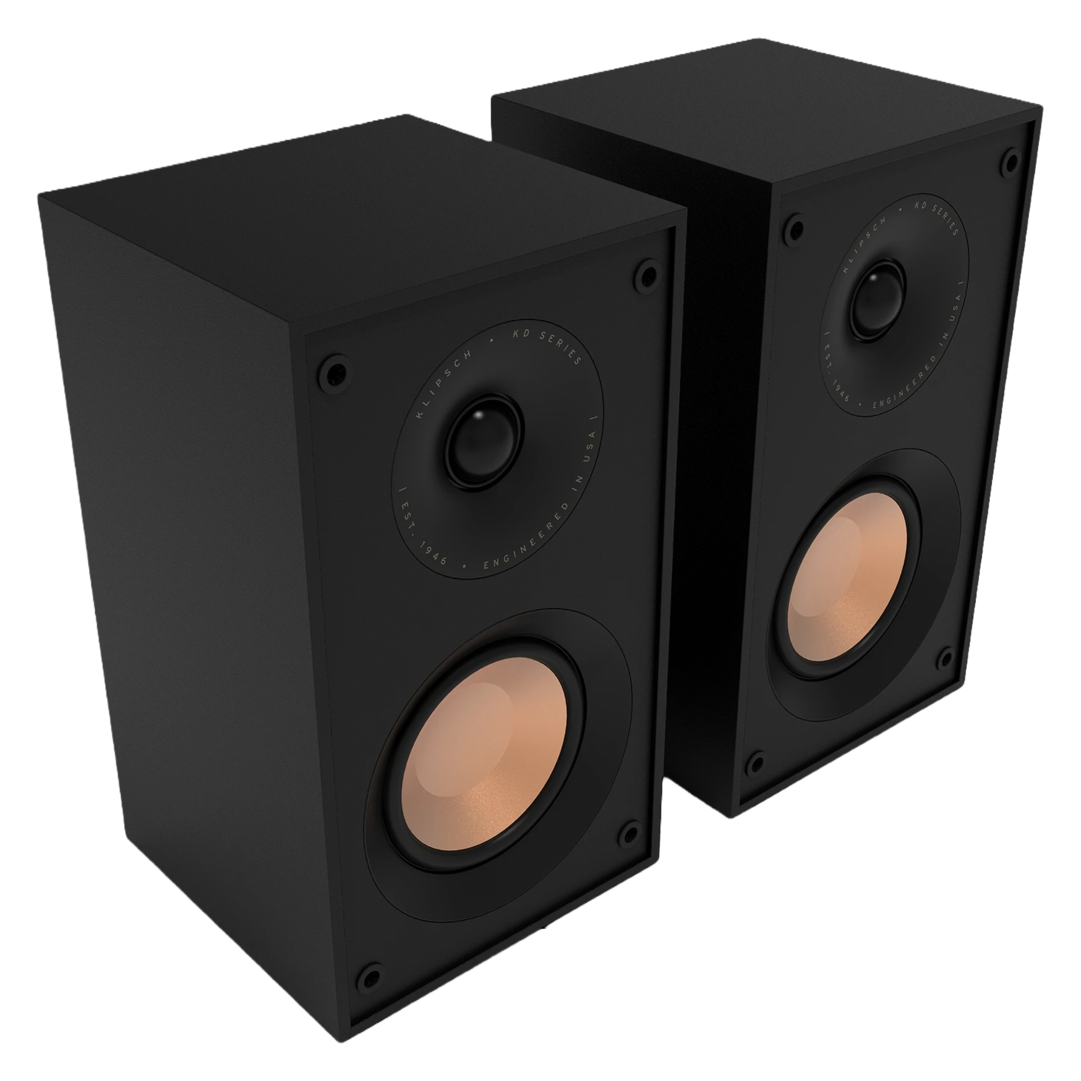 Set De 2 Bocinas Klipsch Kd 400 Bluetooth 48w Rms Salida Rca Negro