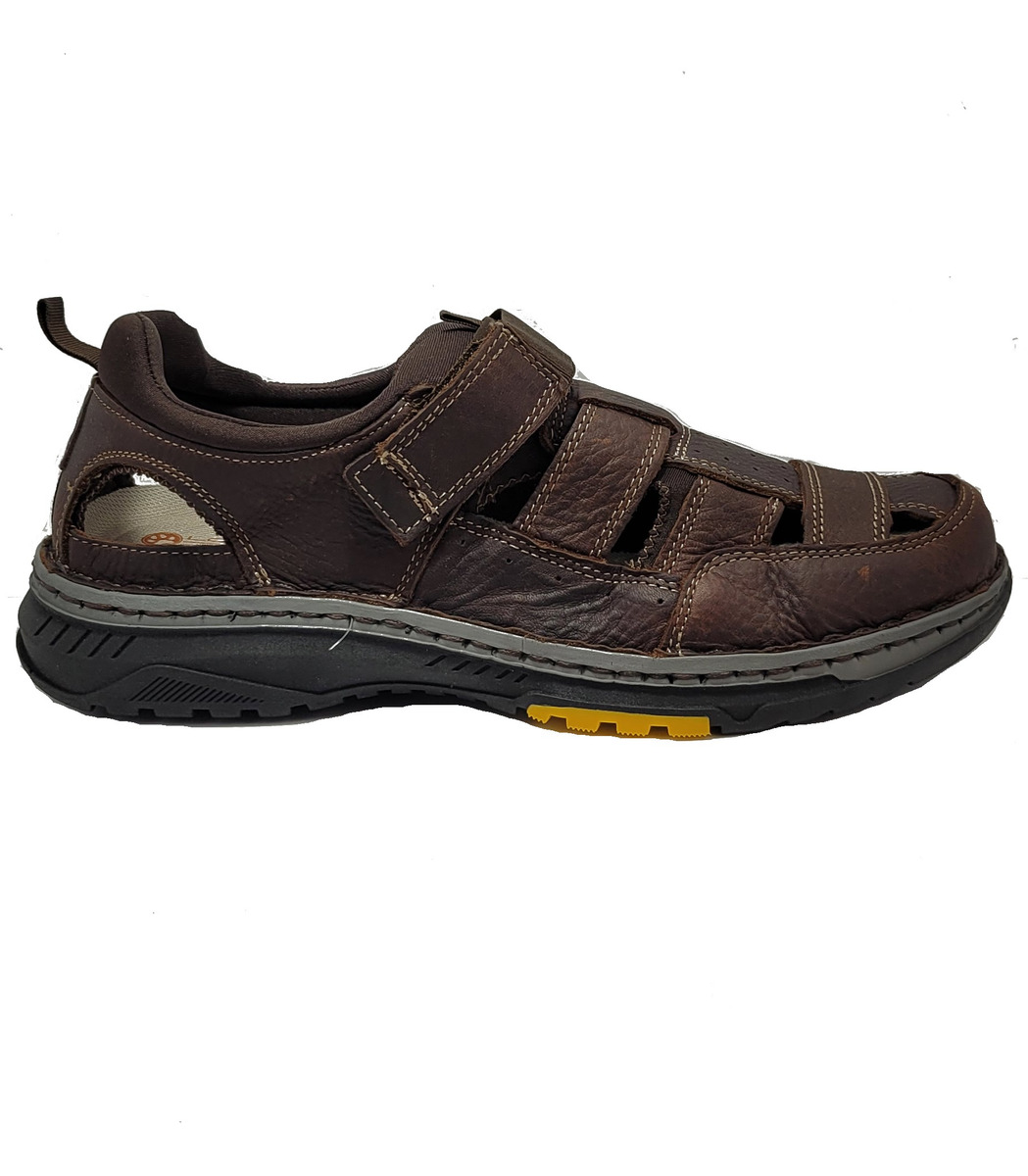 Huaraches De Piel Tejidos Para Hombre Lobo Solo 6517 Color Cafe.