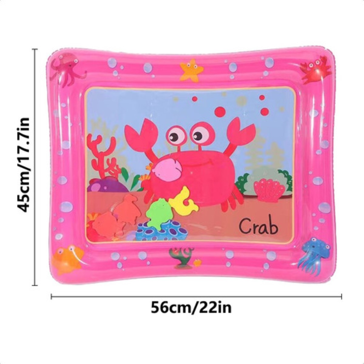 "Cojín Agua Inflable Bebé Estimulació Temprana Alfombra Diseo Rosa ".