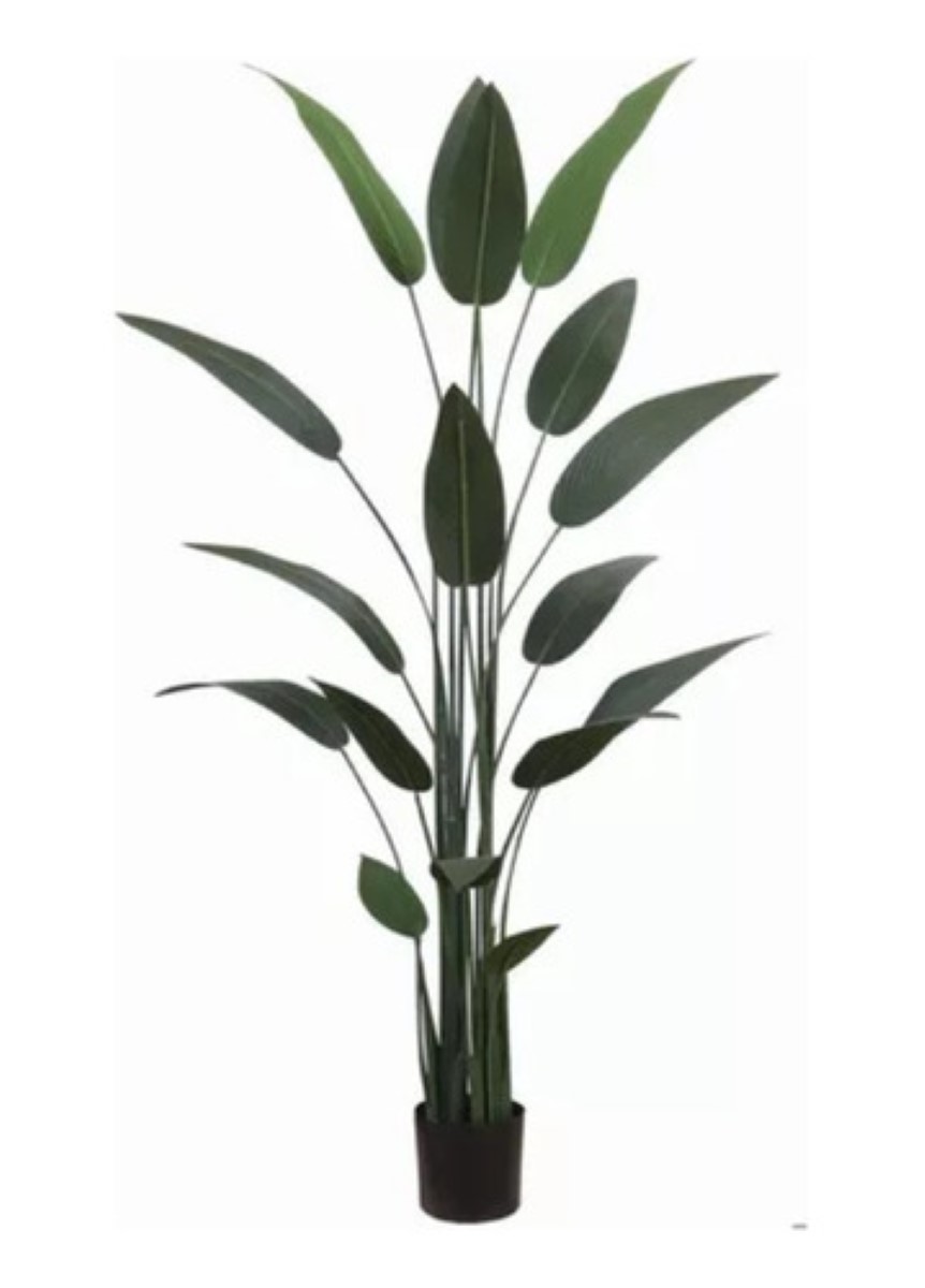 "Planta Artificial Ave De Paraíso Con Maceta Decoracion 110cm "