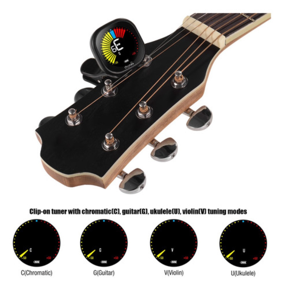 "Afinador De Guitarra Cherub Wst-670 Con Pantalla A Color "