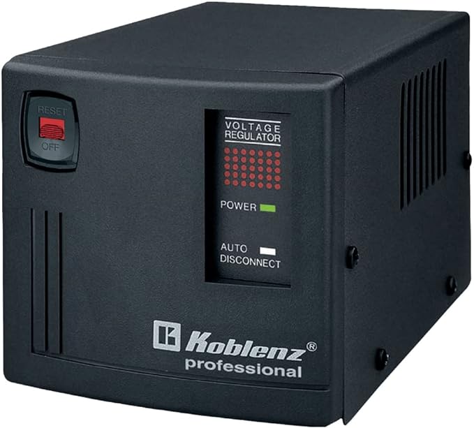 Koblenz ER-2550 Regulador de Voltaje Automático, 2500 VA, 6 contactos, Color Negro.