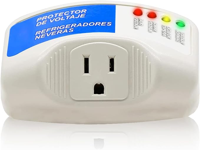 Hisemy Profesional Surge Protector 140J,Enchufe con protección de voltaje，Protector de sobretensiones Con luz indicadora, para televisores domésticos, computadoras, refrigeradores y otros equipos..