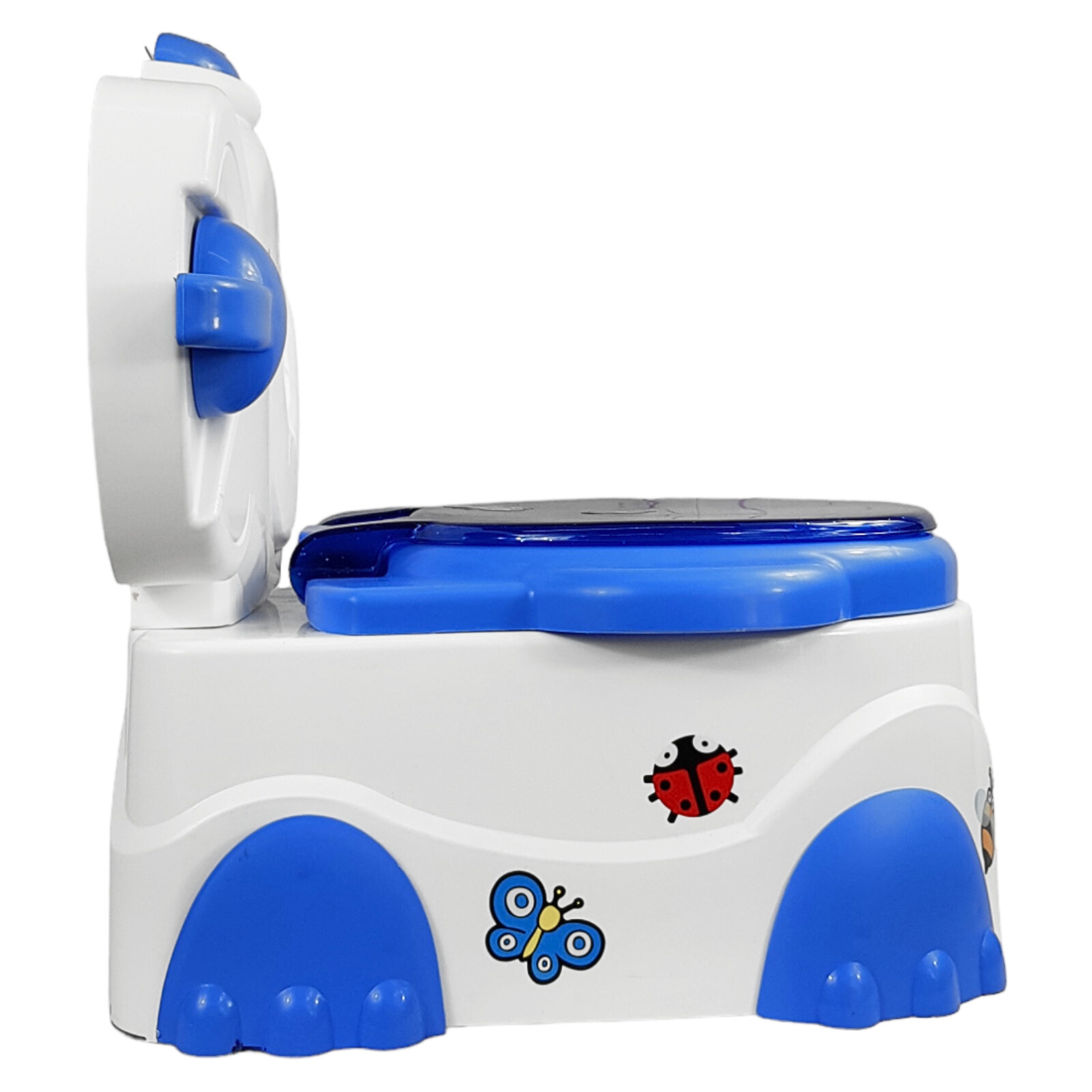 Baño Entrenador Musical para Niño Niña Dispensador de Papel  - Azul.