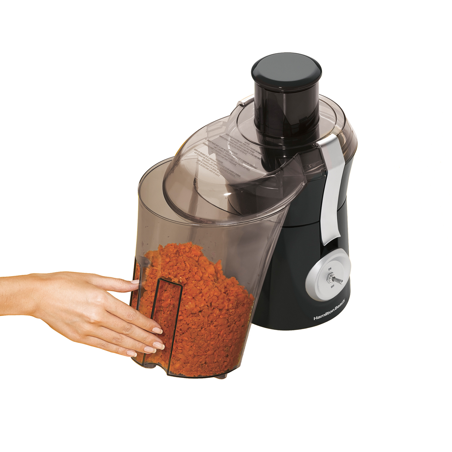Extractor de jugos 800 watts negro hamilton beach.