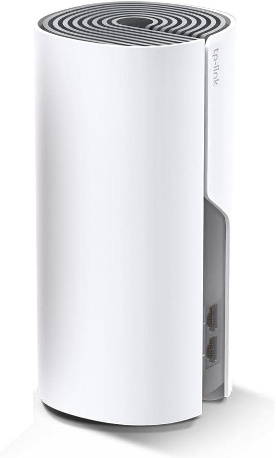 TP-Link Deco Sistema WiFi Mesh (o en malla) para todo el hogar: alcanza hasta 867 Mbps, itinerancia sin interrupciones, cobertura de hasta 2800 pies cuadrados.Funciona con Alexa.Blanco(Deco E4 2 Pack).