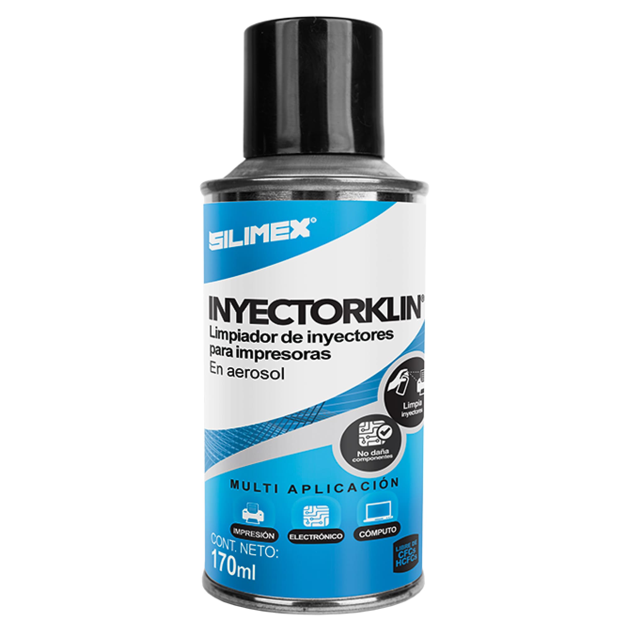 Limpiador de Inyectores de impresoras, Silimex Inyectorklin, 170 ML.