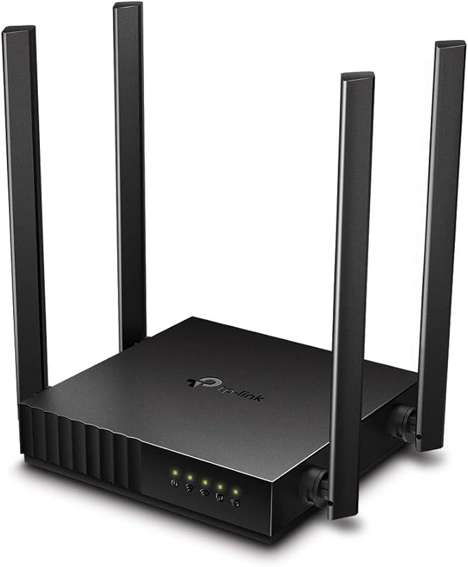 TP-Link Archer C50 Router Wi-Fi de Banda Dual Router Inalámbrico AC1200, 300Mbps en 2.4 GHz y 867 MBps en 5 GHz, 4 Antenas.
