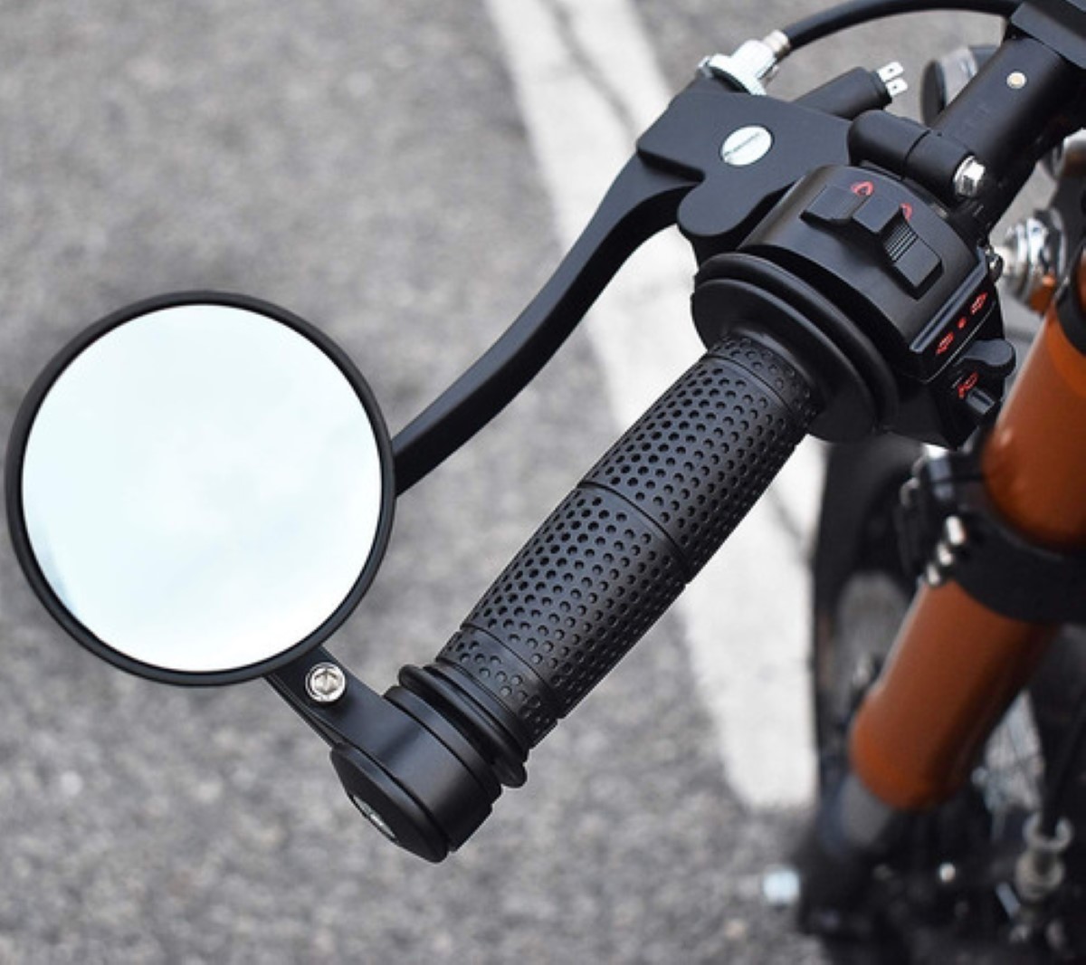 Espejos Moto Cafe Racer Retrovisores Moto Espejos Moto Tope Puño