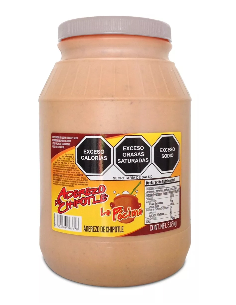 Aderezo De Chipotle La Pócima 3.65kg.