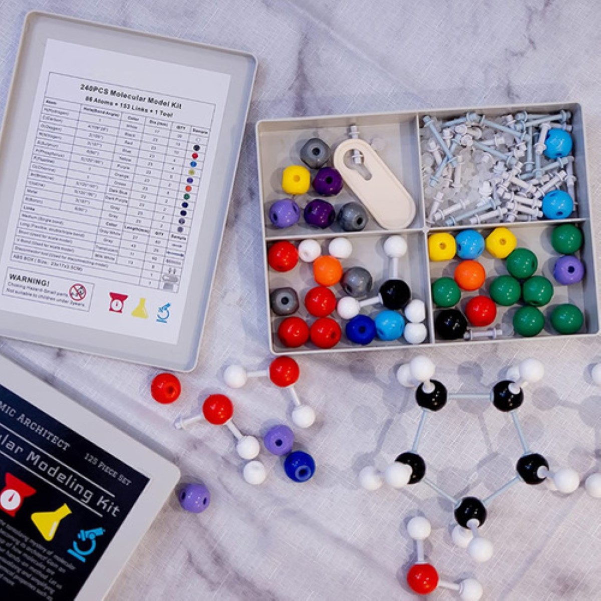 "Kit De Modelo Químico De Estructura Molecular Atómica "