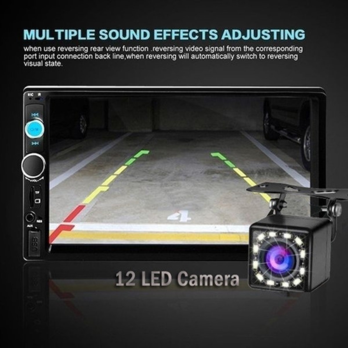 Estéreo Para Auto Fnbrli Mirror Link 7 7010b Con Cámara