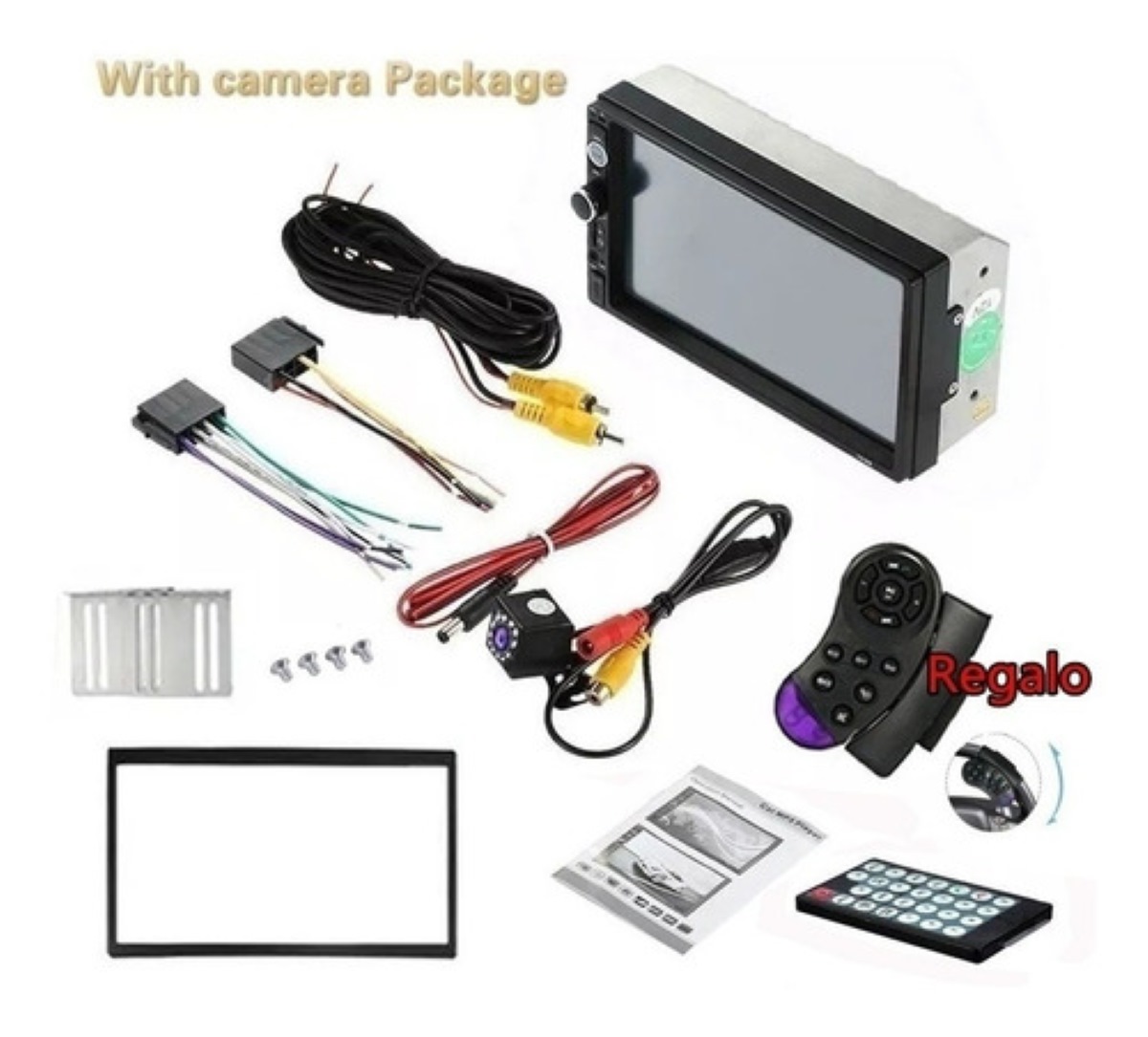 Estéreo Para Auto Fnbrli Mirror Link 7 7010b Con Cámara