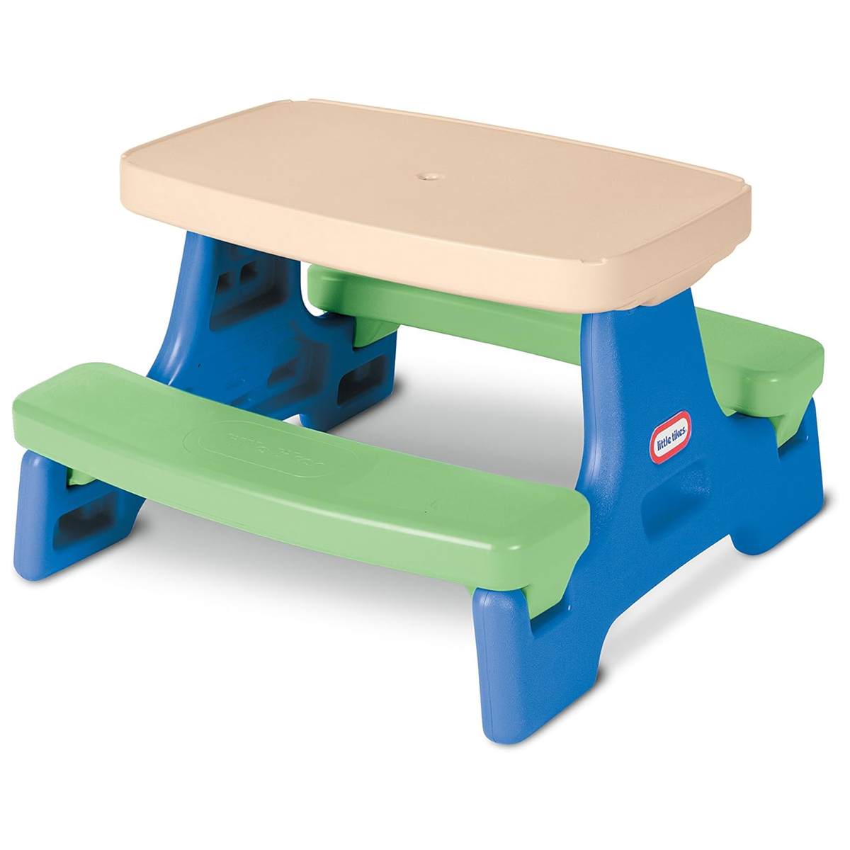 Mesa Picnic Con Sombrilla Easy Store Little Tikes Azul