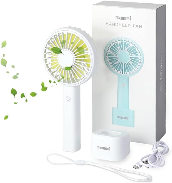 memumi Ventilador USB Portátil, Mini Handheld Fan Ventilador de Mesa de Escritorio de Ventilador Portátil 