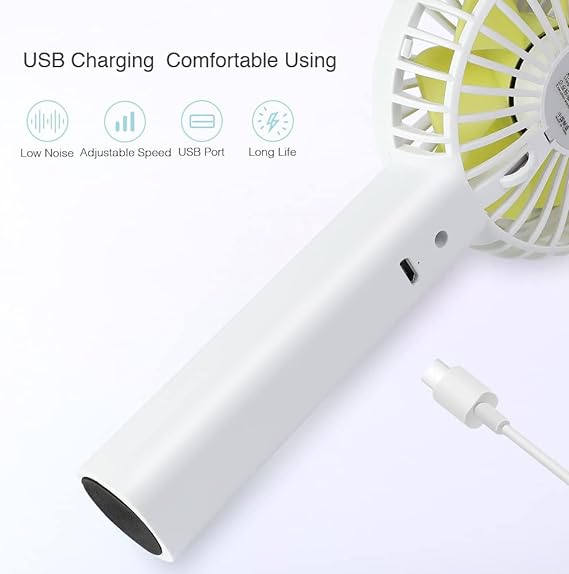memumi Ventilador USB Portátil, Mini Handheld Fan Ventilador de Mesa de Escritorio de Ventilador Portátil 