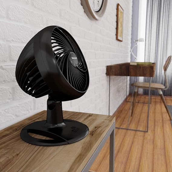Honeywell Turbo Force - Ventilador de mesa oscilante, HT-906, negro, mediano (oscilante).