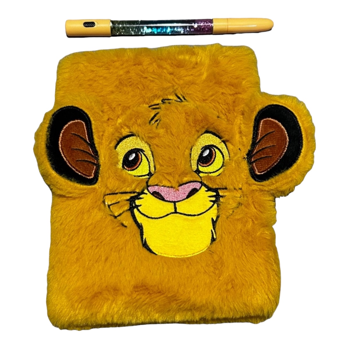 Libreta Escolar Peluche Simba Rey Leon Con Pluma Luminosa.