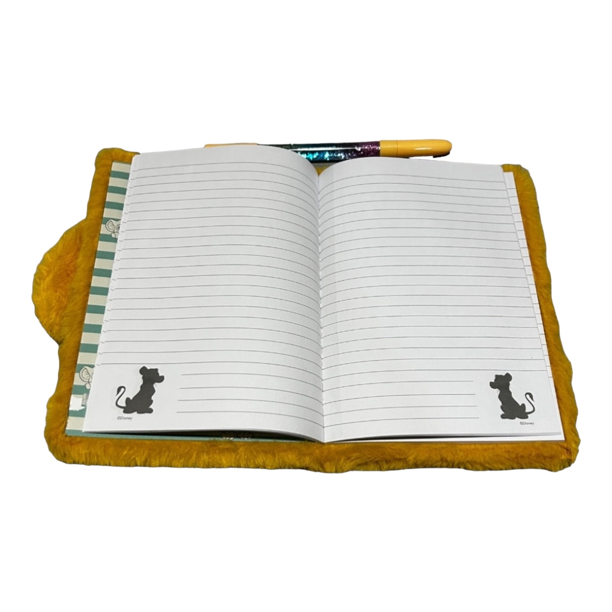 Libreta Escolar Peluche Simba Rey Leon Con Pluma Luminosa.