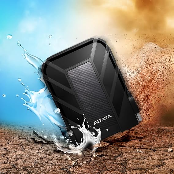 ADATA Disco Duro Externo HDD HD710P,4 TB, Resistente a golpes,agua y polvo, certificación grado militar, Color Negro.