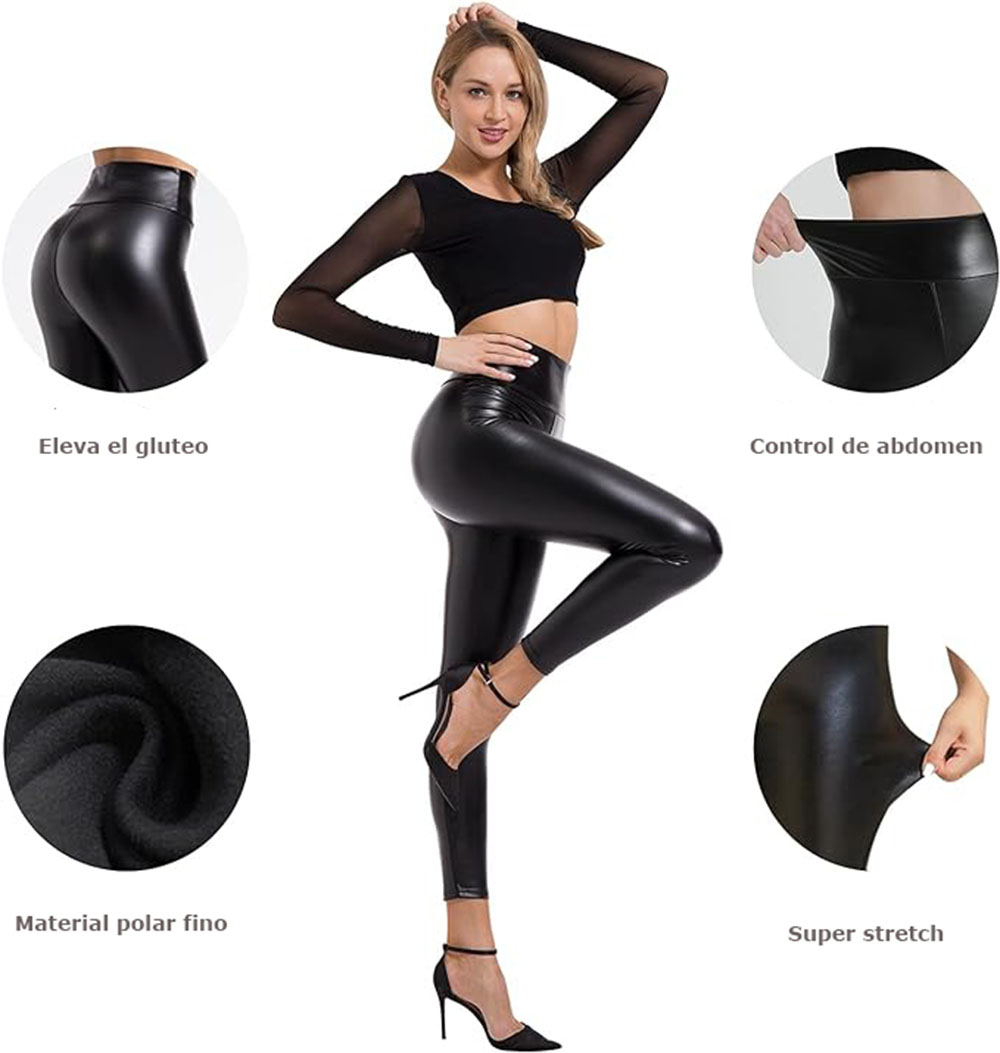 Leggins Vinipiel afelpado para mujer unitalla super stretch.