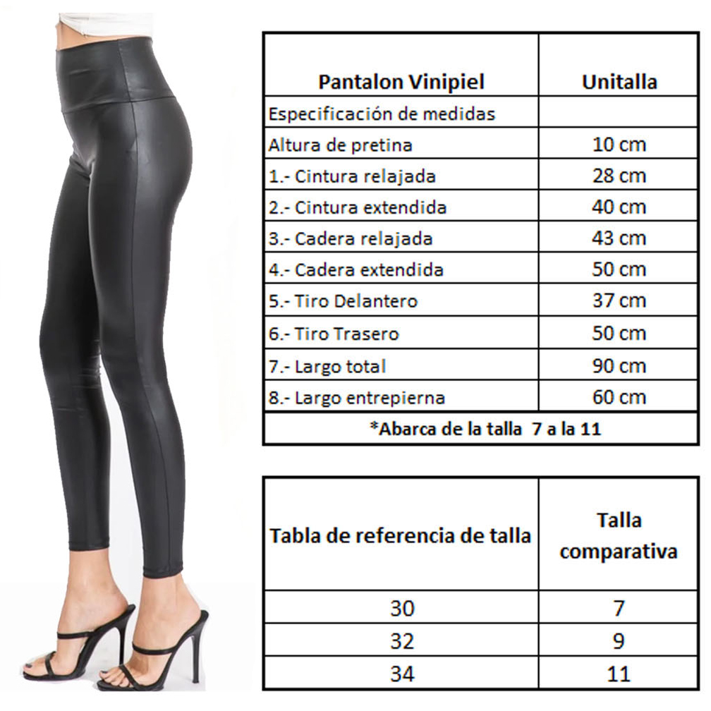 Leggins Vinipiel afelpado para mujer unitalla super stretch.