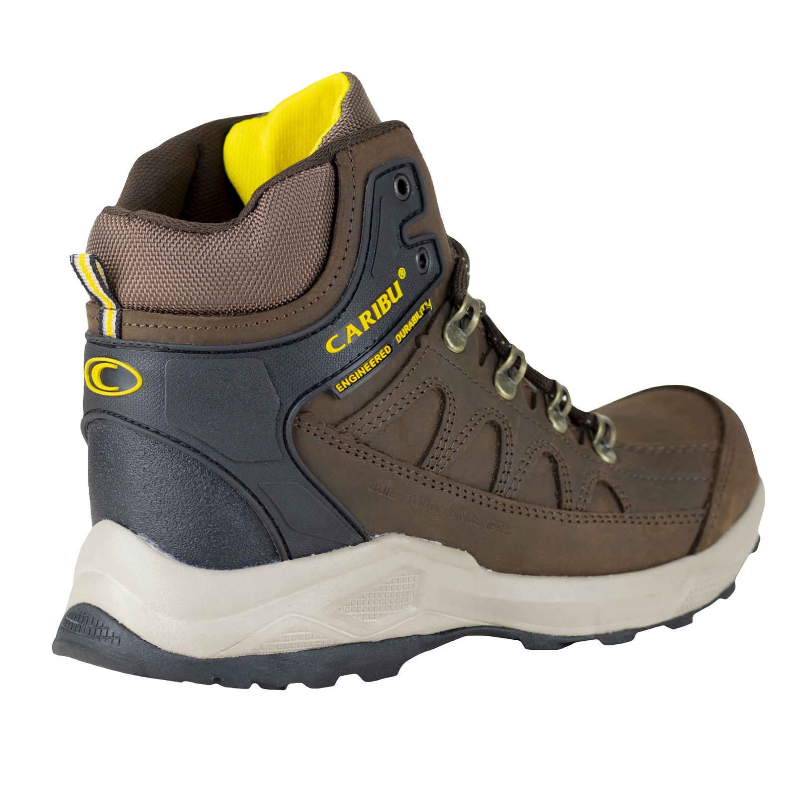 Bota De Hombre Senderismo Aventura Outdoor Caribu 002-n Café.