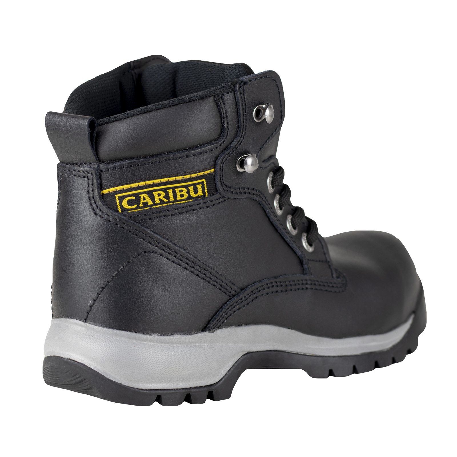 Botas Industriales Casco De Poliamida Mujer Caribu 798 Negro.