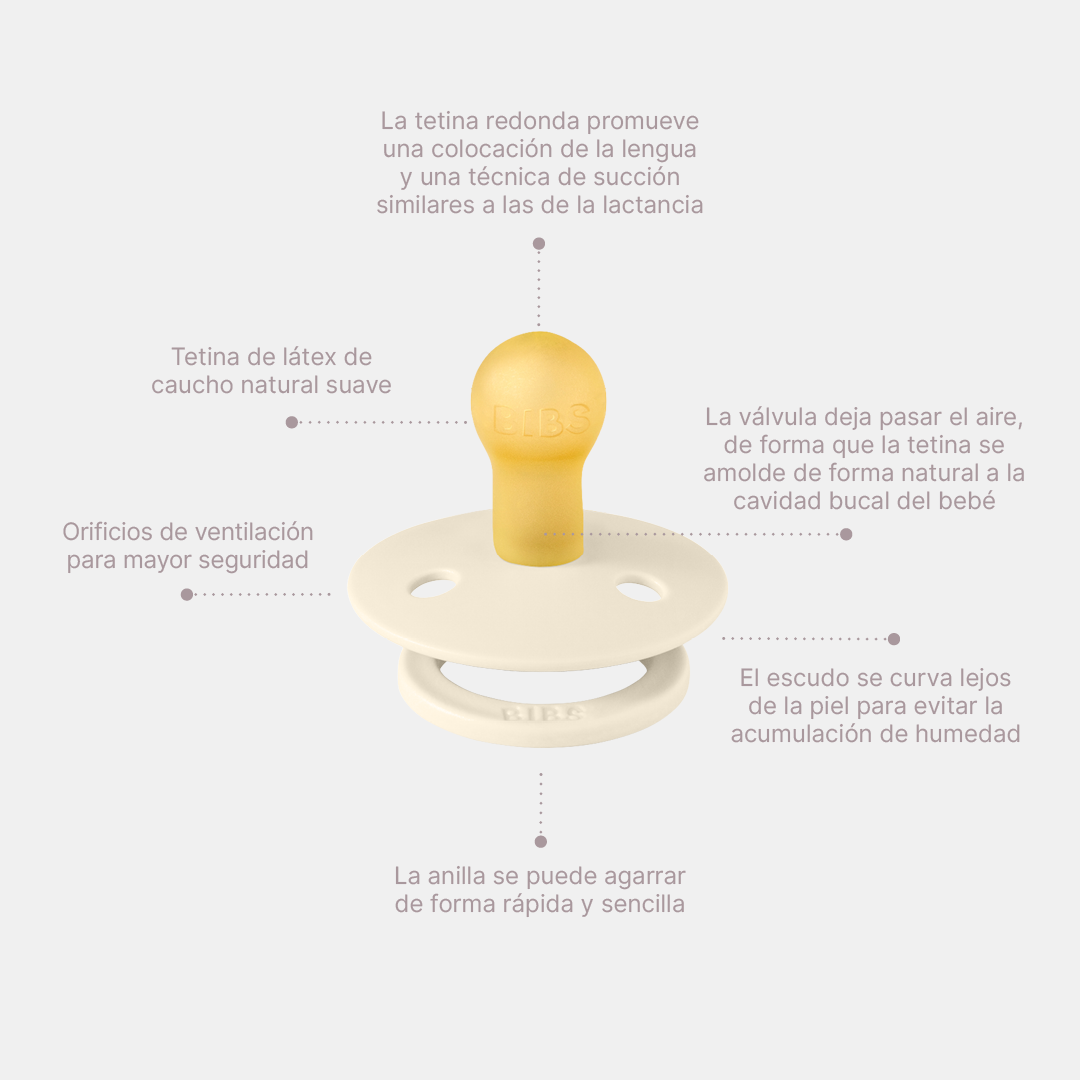 Bibs Chupones De Látex Para Bebe De 6-18 Meses.