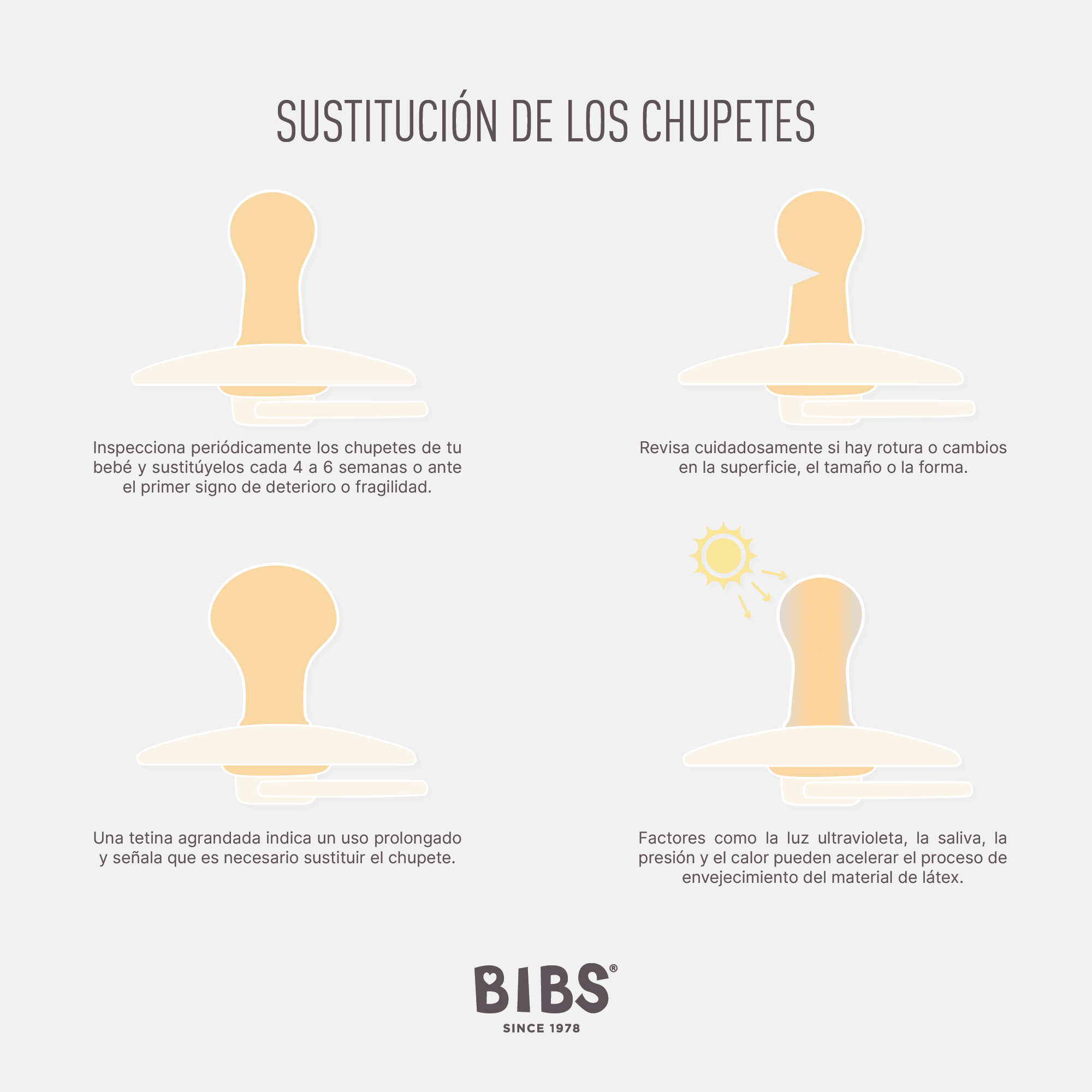 Bibs Chupones De Látex Para Bebe De 6-18 Meses.