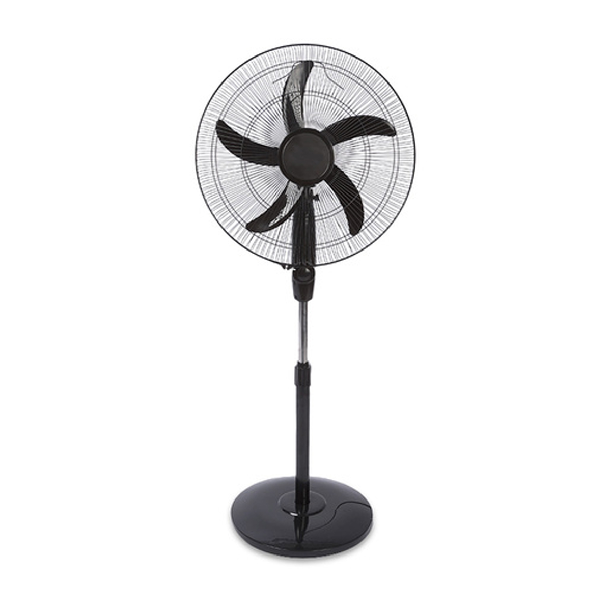 Ventilador Pedestal 5 Aspas 3 Velocidades Red Top 20 Pulgadas Negro.