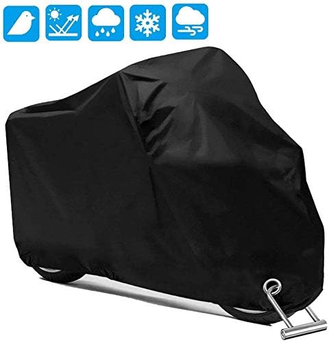 PUBAMALL Cubierta Impermeable para Motocicletas, protección contra el Polvo, escombros, Lluvia y Clima,