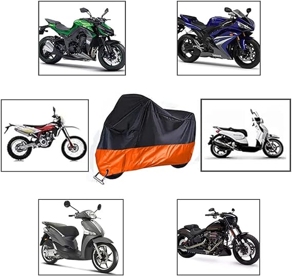 LEFUS Cubierta para Motocicletas, Cubierta Toda la Temporada Impermeable para Motocicletas, 