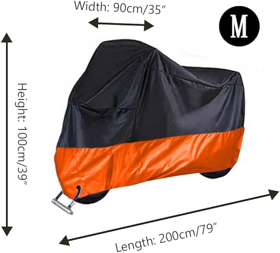 LEFUS Cubierta para Motocicletas, Cubierta Toda la Temporada Impermeable para Motocicletas, 