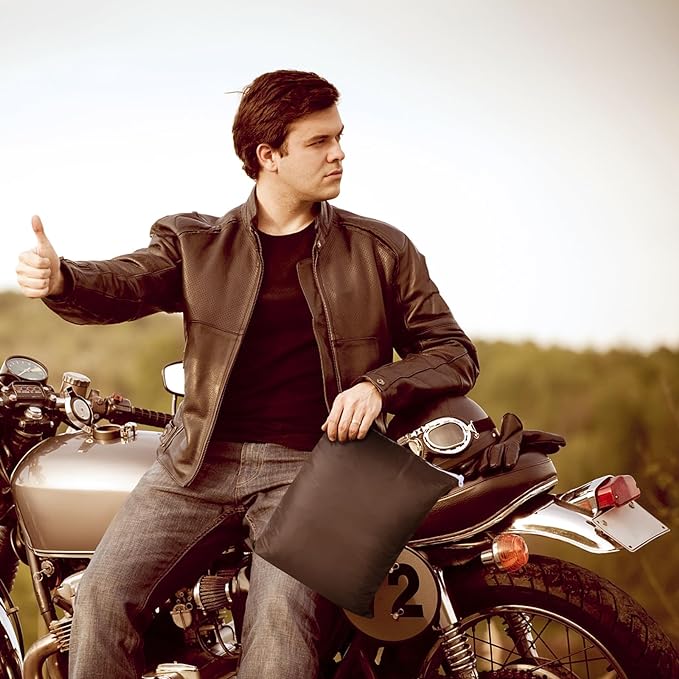 RAINSMORE Funda para Moto Cubierta de Motocicleta de Protección Exterior Impermeable Duradera para