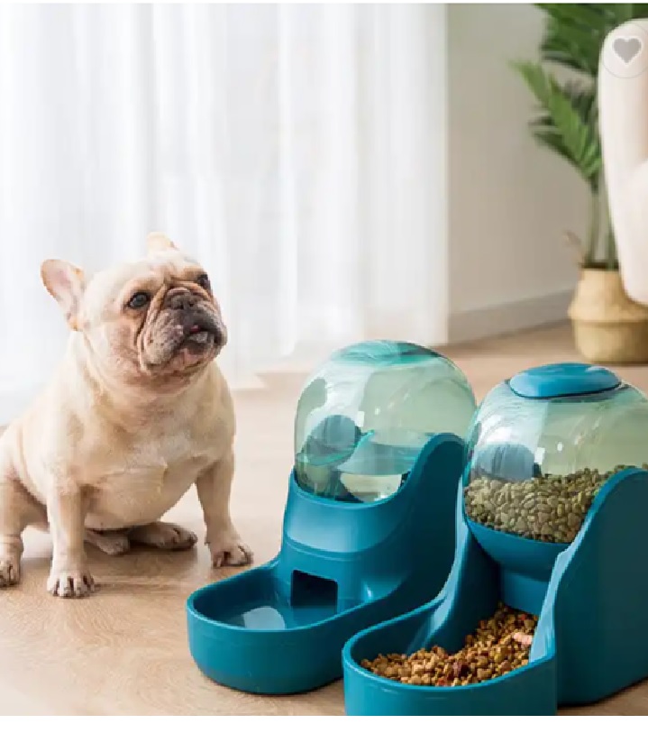 Dispensador De Comida Y Agua Para Mascota Premium De Lujo.