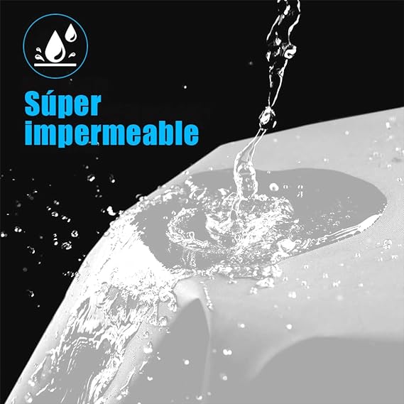 HIFILUZ Cubierta Impermeable para Motocicletas Funda De Protección Solar para Motocicletas A Prueba De Agua Protección contra el Polvo, UV, Escombros, Lluvia y Clima (XXL Plata).