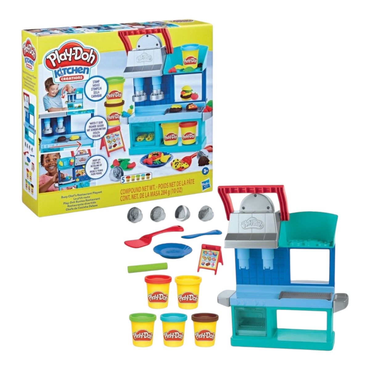 Masas Kitchen Creations Restaurante Divertido +3 Play Doh.