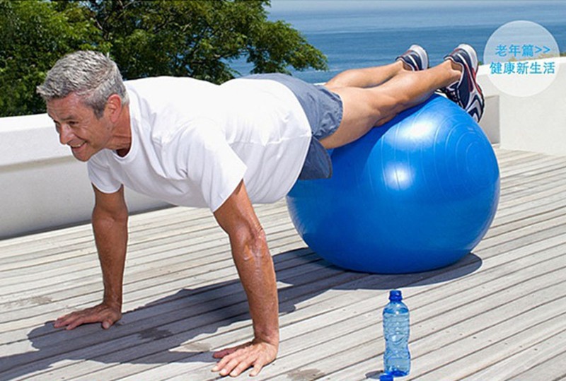 Pelota De Yoga Y Pilates De 75 Cm color azul.
