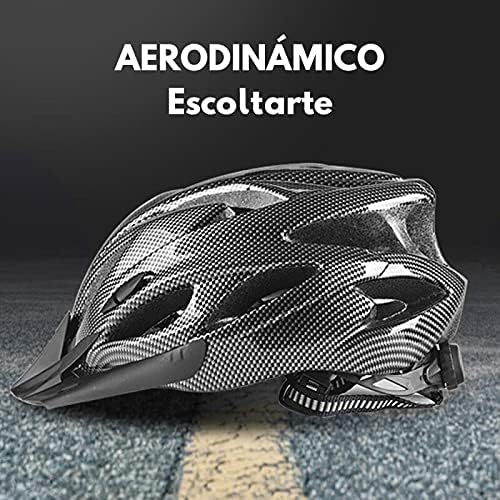 AFujia Casco Bicicleta para Hombre y Mujer, Juego de Accesorios para Bicicleta, Casco de Bicicleta con Accesorios