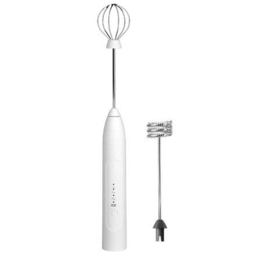 Batidora Electrica para Huevo y Cafe Recargable diversas puntas.