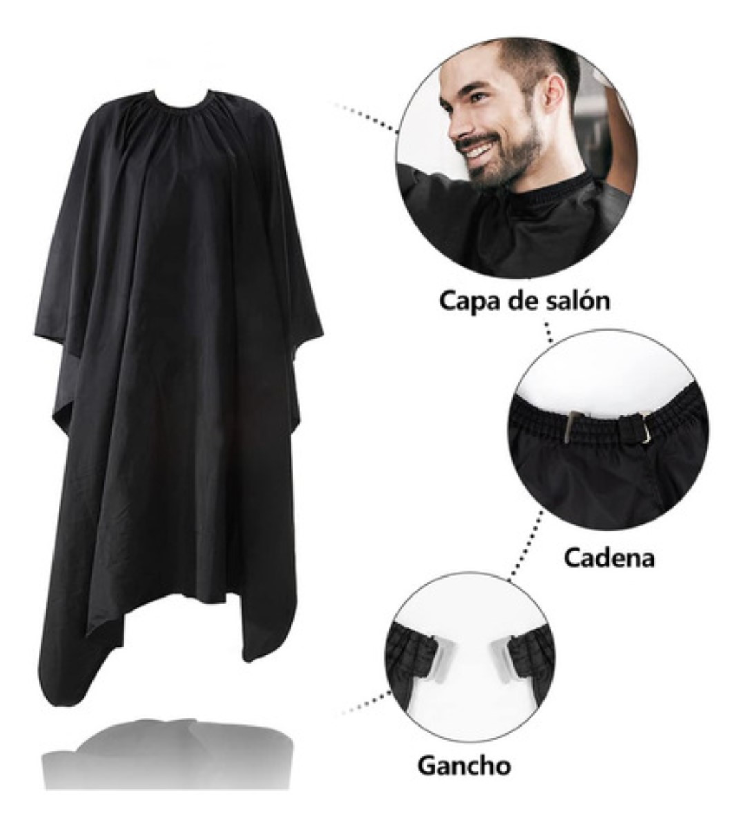 "Juego De Tijeras Para Cortar Cabello Profesional Barbero 10 negro ".