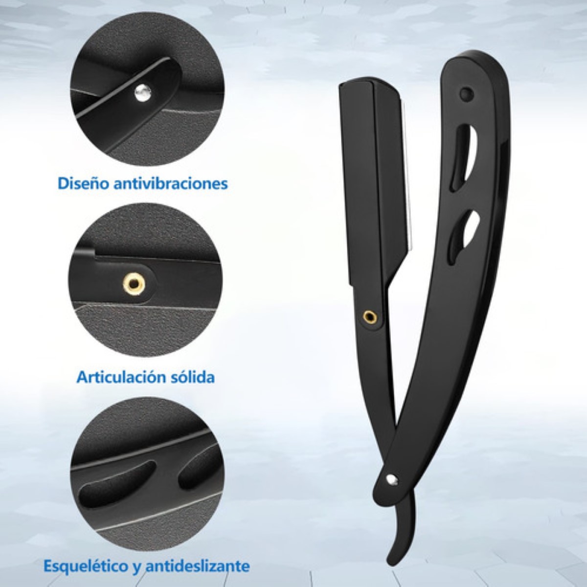 "Juego De Tijeras Para Cortar Cabello Profesional Barbero 10 negro ".