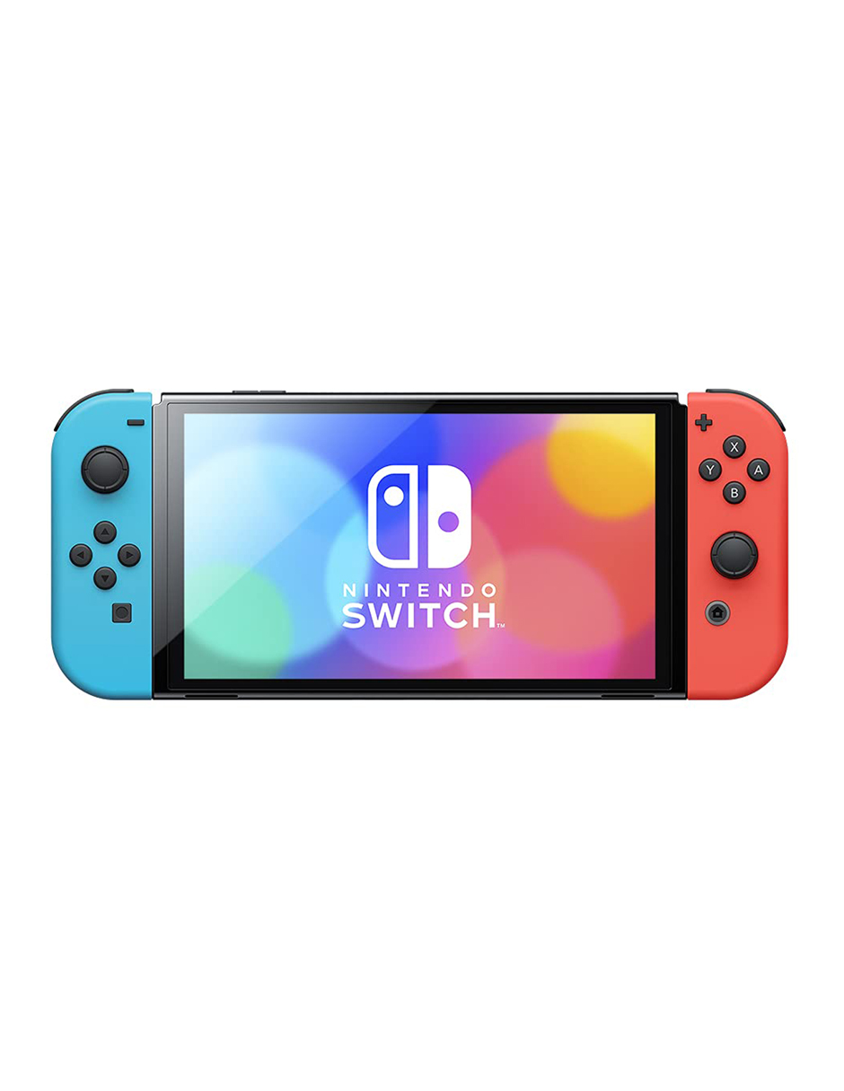 Nintendo Switch Oled 64Gb Neón Azul/ Rojo Más Audífonos Inalambricas.