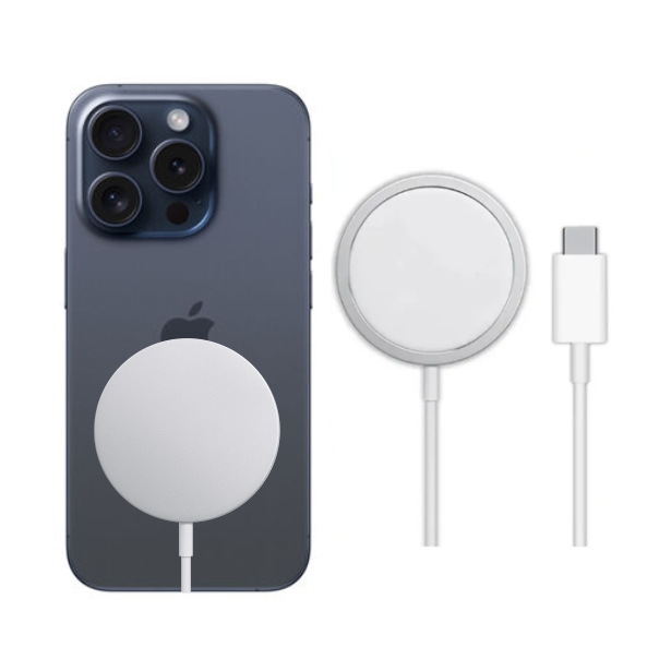 Apple iPhone 15 Pro Max REACONDICIONADO E SIM COLOR AZUL 256GB Y 8GB RAM, de regalo incluye Cargador inalambrico.