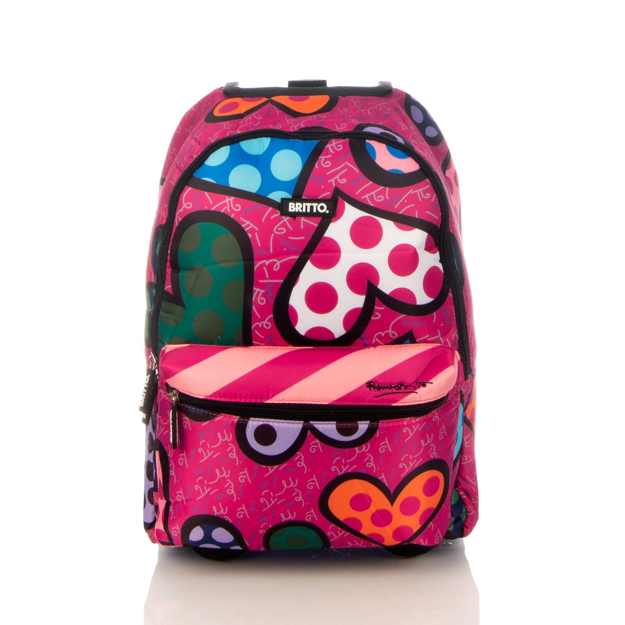 Mochila con Ruedas Romero Britto "Heart".