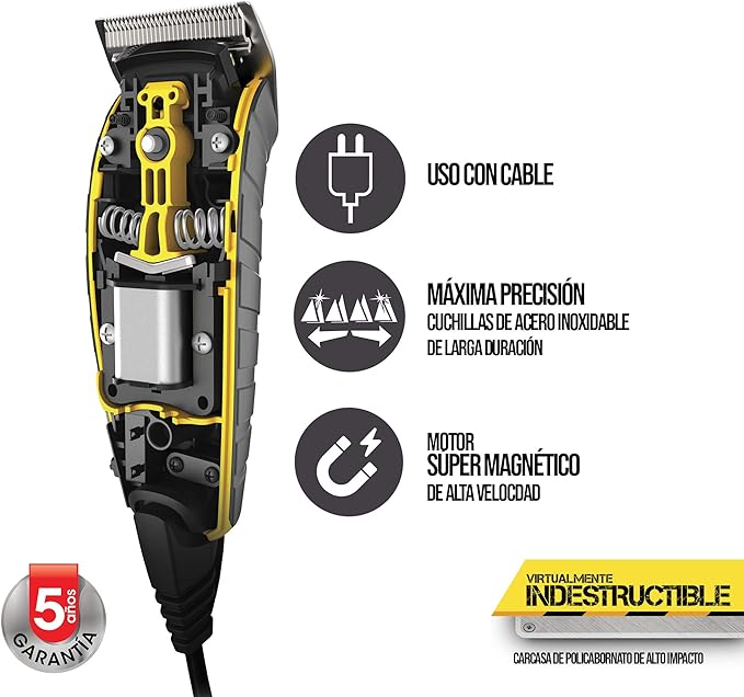 A Remington HC5850 - Maquina para cortar cabello- Kit de Barbería Profesional de 15 piezas, 0.265 kilograms, 15 unidad, 1.